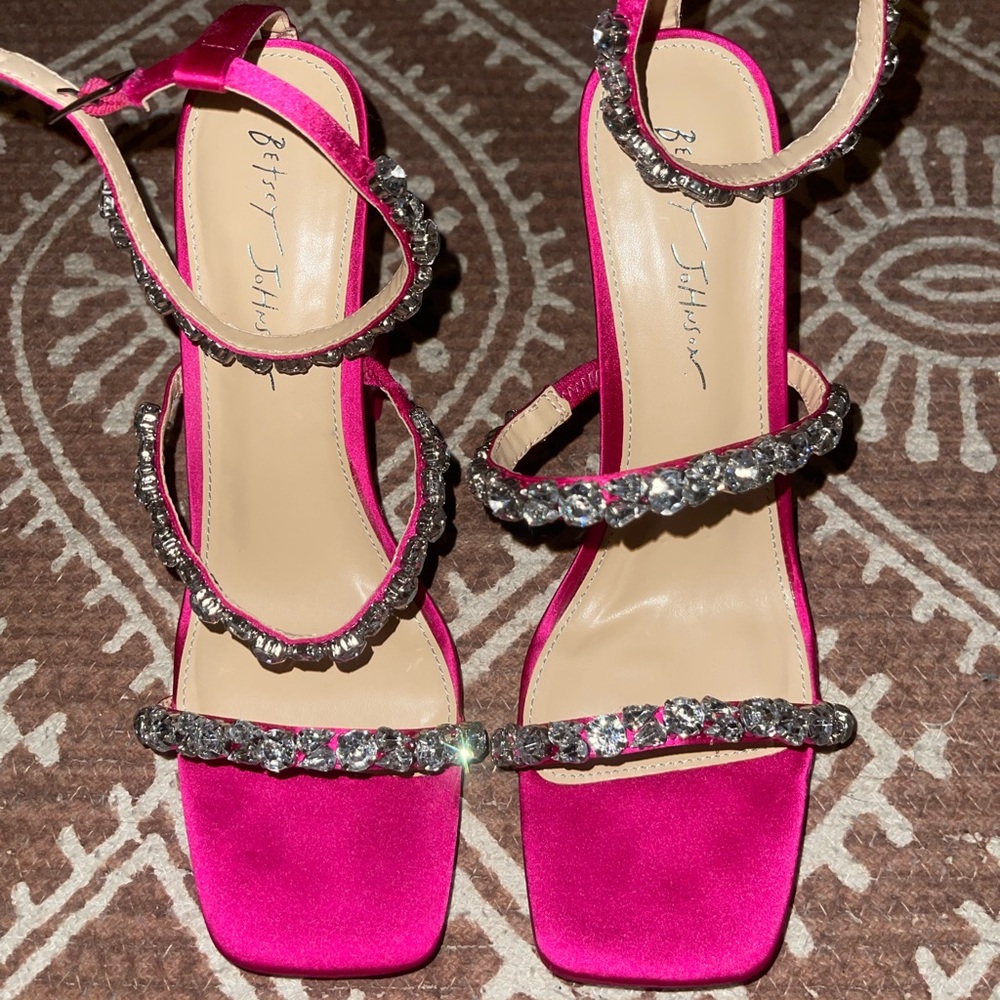 Fuchsia Betsey Johnson Perry Dress Sandal